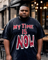 Big People's-My Time English Printed Top T-Shirt